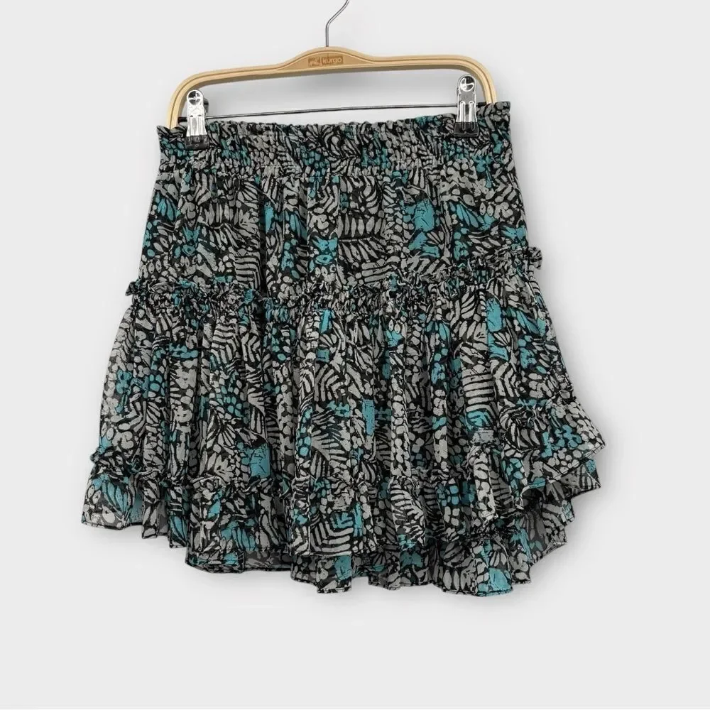 MISA Los‎ Angeles Kahlo Ruffled Mini Skirt Women’s Size XS